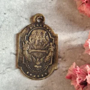 Rare médaille religieuse souvenir de saint sang Bruges précieux sang