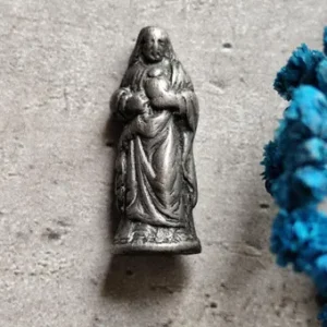 Rare ancienne statue Jésus Christ ,reliquaire de voyage, autel de voyage