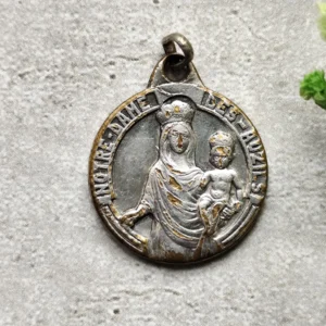 Rare antique médaille religieuse notre dame des auzils
