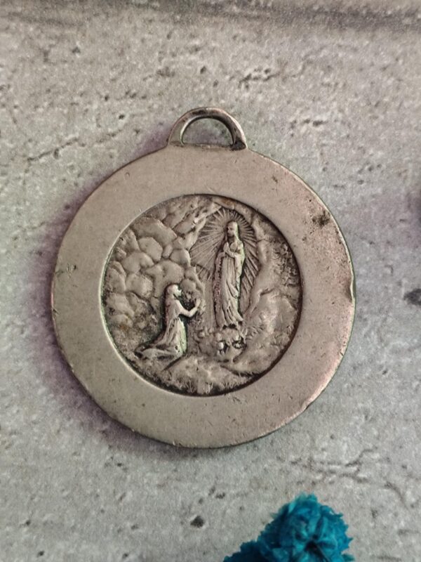 Antique médaille religieuse de saint Christophe patron des voyageurs (Copie) (Copie) – Image 2