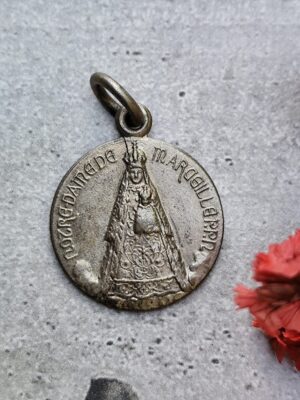Antique médaille religieuse notre dame de maroeille