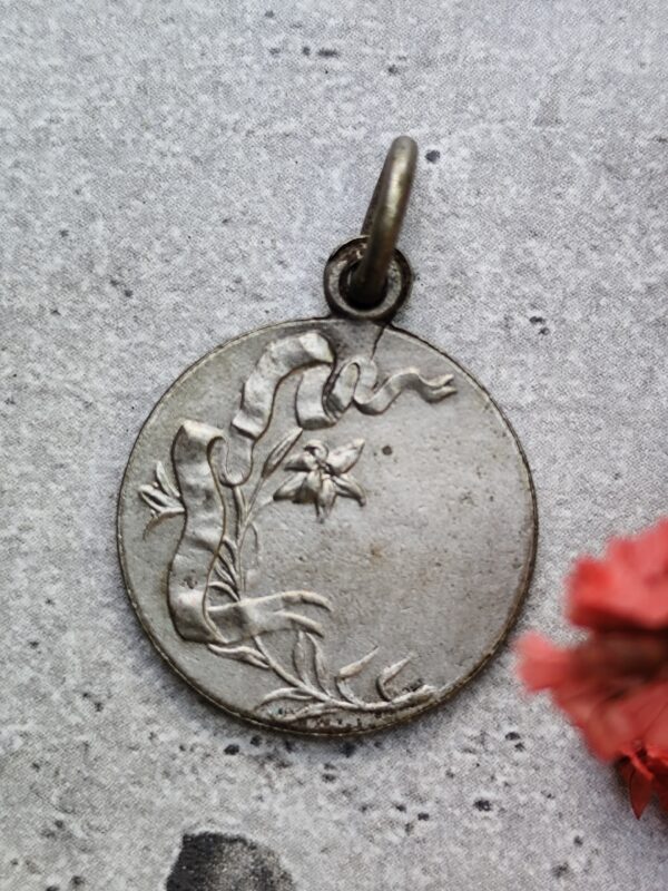 Antique médaille religieuse notre dame de maroeille – Image 2