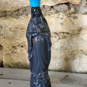 Bouteille statue de la vierge Marie de lourdes avec de l'eau bénite