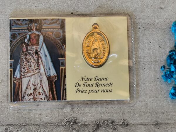 Médaille religieuse notre dame de tout remède – Image 2