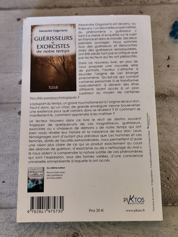 Livre guérisseurs et exorcistes de notre temps par Alexandre Grigoriantz éditions trajectoire – Image 3