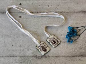 Scapulaire en tissu du Mont Carmel