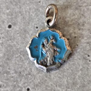 Ancienne médaille religieuse de saint Christophe