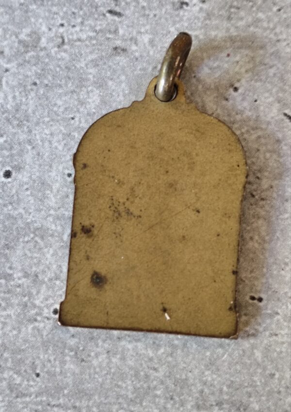 Rare médaille religieuse de notre dame de la garde,regarde notre bonne mère et pars rassuré. – Image 2