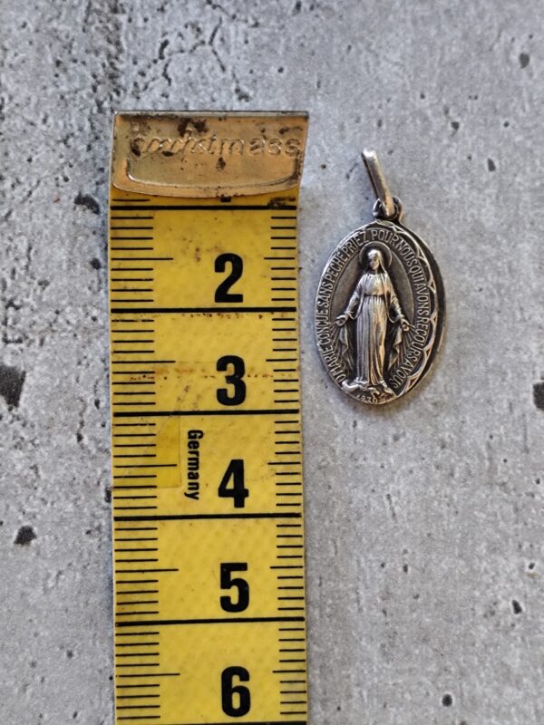 Antique médaille de la vierge Marie miraculeuse – Image 3