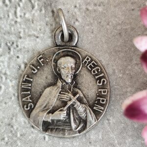 Antique médaille religieuse de saint Régis