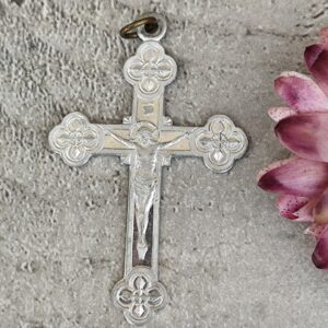 Antique croix crucifix souvenir de mission