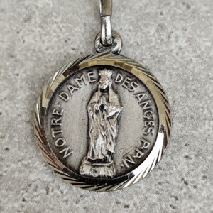 Antique médaille religieuse notre dame des anges