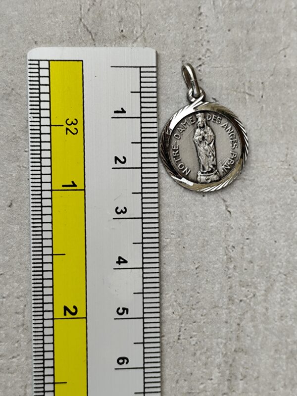 Antique médaille religieuse notre dame des anges – Image 3