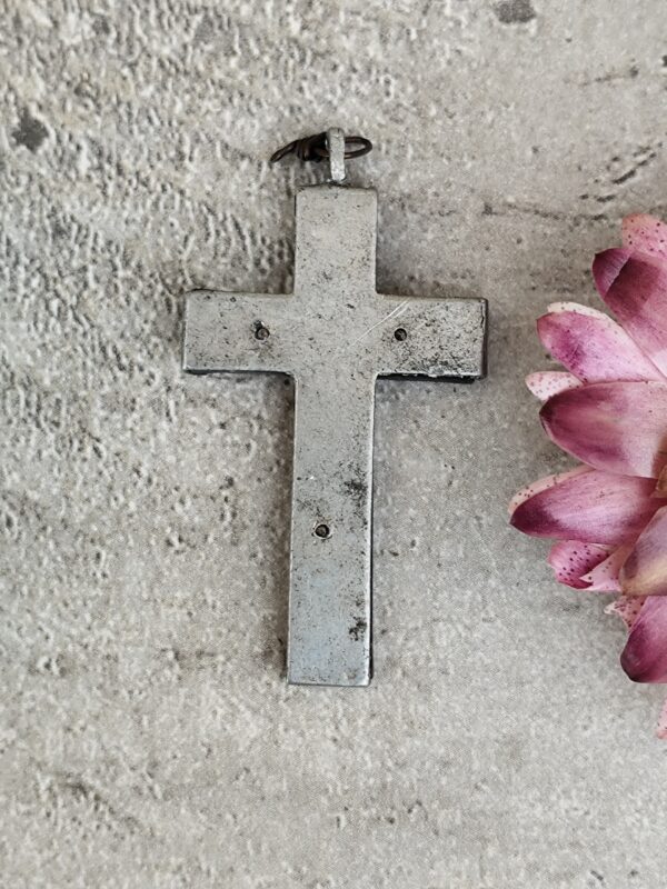 Ancienne croix crucifix en bois – Image 2