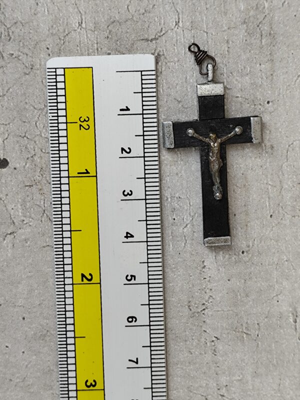 Ancienne croix crucifix en bois – Image 3