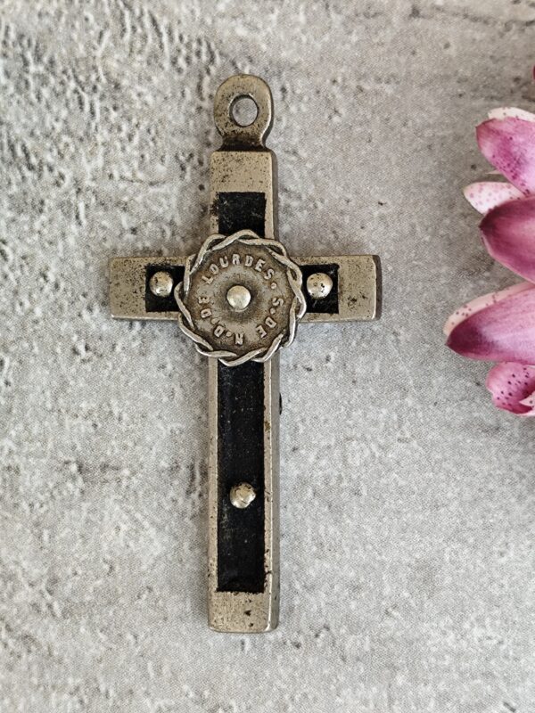 Ancienne croix pectorale souvenir de lourdes. – Image 2