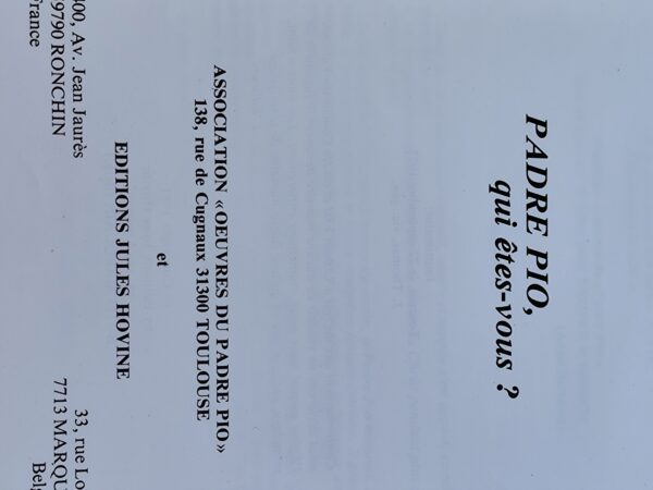 Livre padre Pio qui êtes- vous ? – Image 4