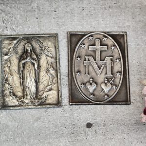 Plaque d’image catholique image symbolique image de la Sainte Vierge Marie Notre-Dame de la Médaille Miraculeuse