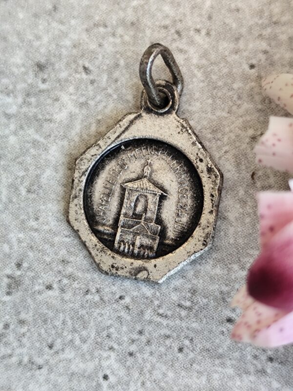 Antique médaille religieuse de saint Meen. – Image 2