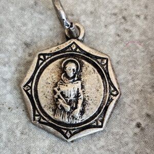 Antique médaille religieuse de saint François d'Assise
