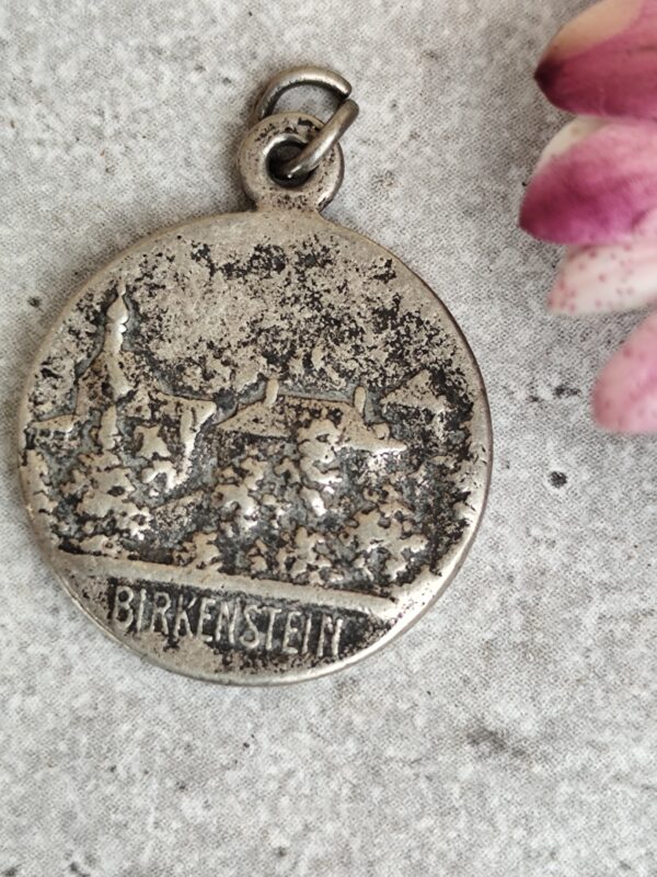 Antique médaille religieuse de la Vierge Marie birkenstein. – Image 2