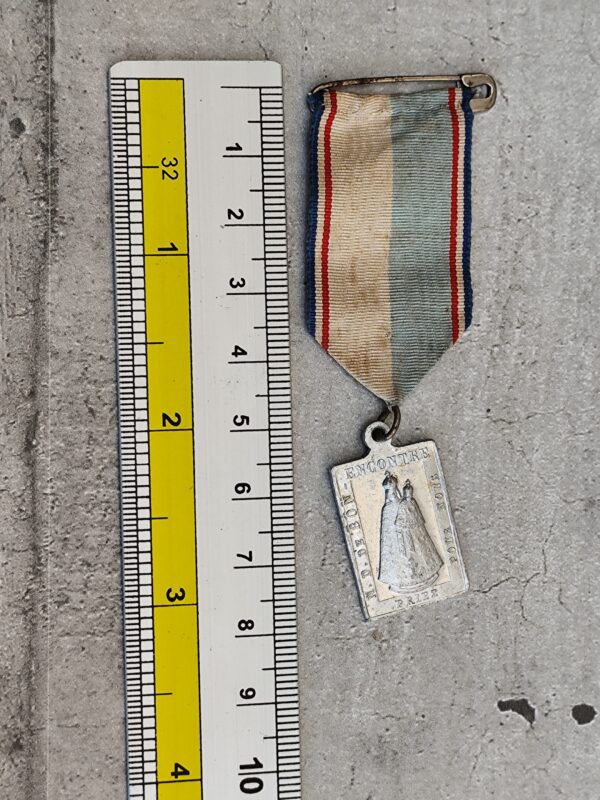 Antique médaille religieuse de saint etienne agen et de notre dame de Bon encontre – Image 5