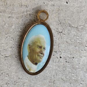 Médaille religieuse du pape Jean Paul II et de soeur Teresa