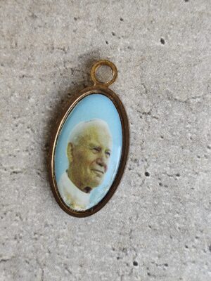 Médaille religieuse du pape Jean Paul II et de soeur Teresa