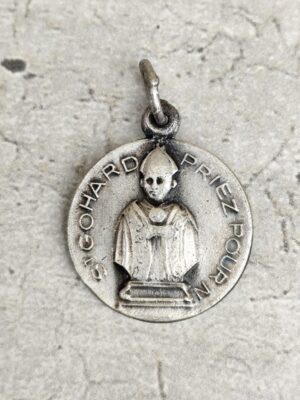 Médaille religieuse de saint gohard .
