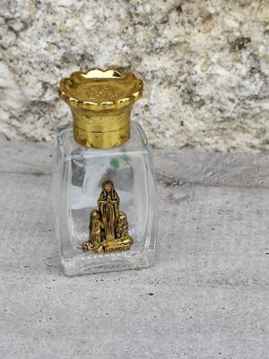 Flacon eau bénite de la vierge Marie de lourdes