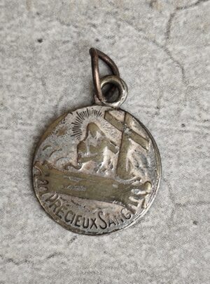 Antique médaille religieuse précieux sang souvenir du saint sang bruges