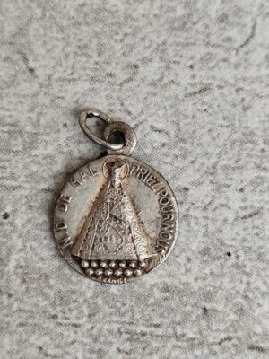 Antique médaille religieuse notre dame de hal.