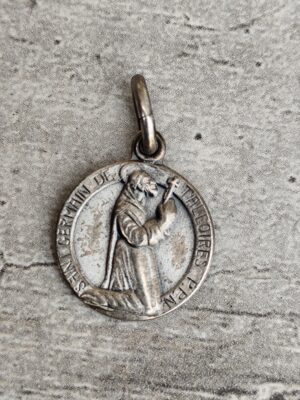 Antique médaille religieuse de saint Germain de talloires