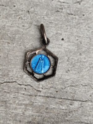 Antique médaille religieuse de notre dame de la délivrande