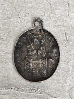 Antique médaille religieuse notre dame de la treille l'auguste patronne de Lille 1843