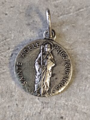 Antique médaille religieuse de sainte Adèle