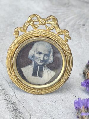 Cadre art déco jean vianney curé d'ars