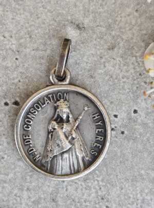 Médaille ancienne Notre‑Dame de Consolation – Hyères • Médaille religieuse vintage