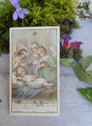 Image pieuse ancienne – Office de l’Étoile – Bouasse‑Jeune, France