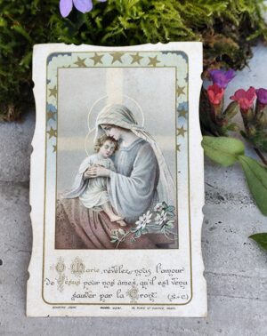 Image pieuse ancienne – Vierge à l’Enfant – Bouasse‑Jeune, Paris