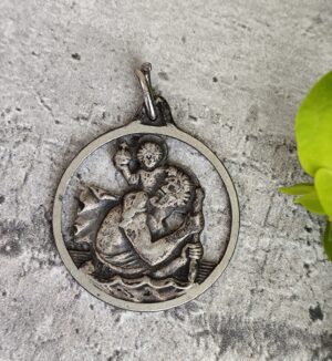 Médaille Saint Christophe – Lourdes (métal)