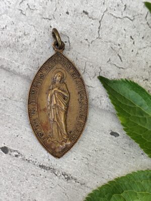 Médaille religieuse ancienne – Congrégation Prima Primaria Rome 1884