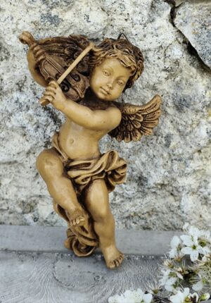 Ange Musicien au Violon – Sculpture Poétique