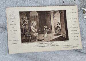 Image pieuse ancienne • Sainte Thérèse de l’Enfant Jésus • Dédicace 1918   Édition Boumard Fils, Paris — France