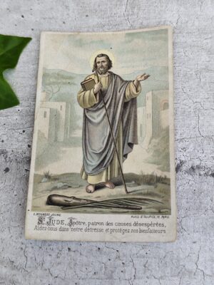 image pieuse / carte de dévotion de Saint Jude Thaddée