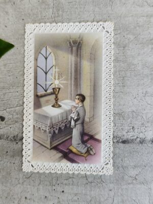 Carte canivet religieuse italie 1963