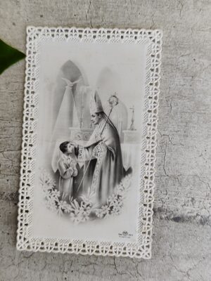 Carte canivet religieuse italie 1959