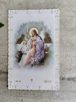 Carte canivet religieuse italie 1965