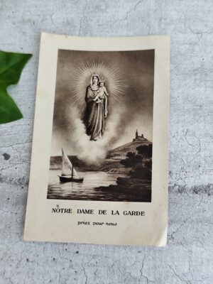 Image pieuse ancienne Notre Dame de la Garde Marseille