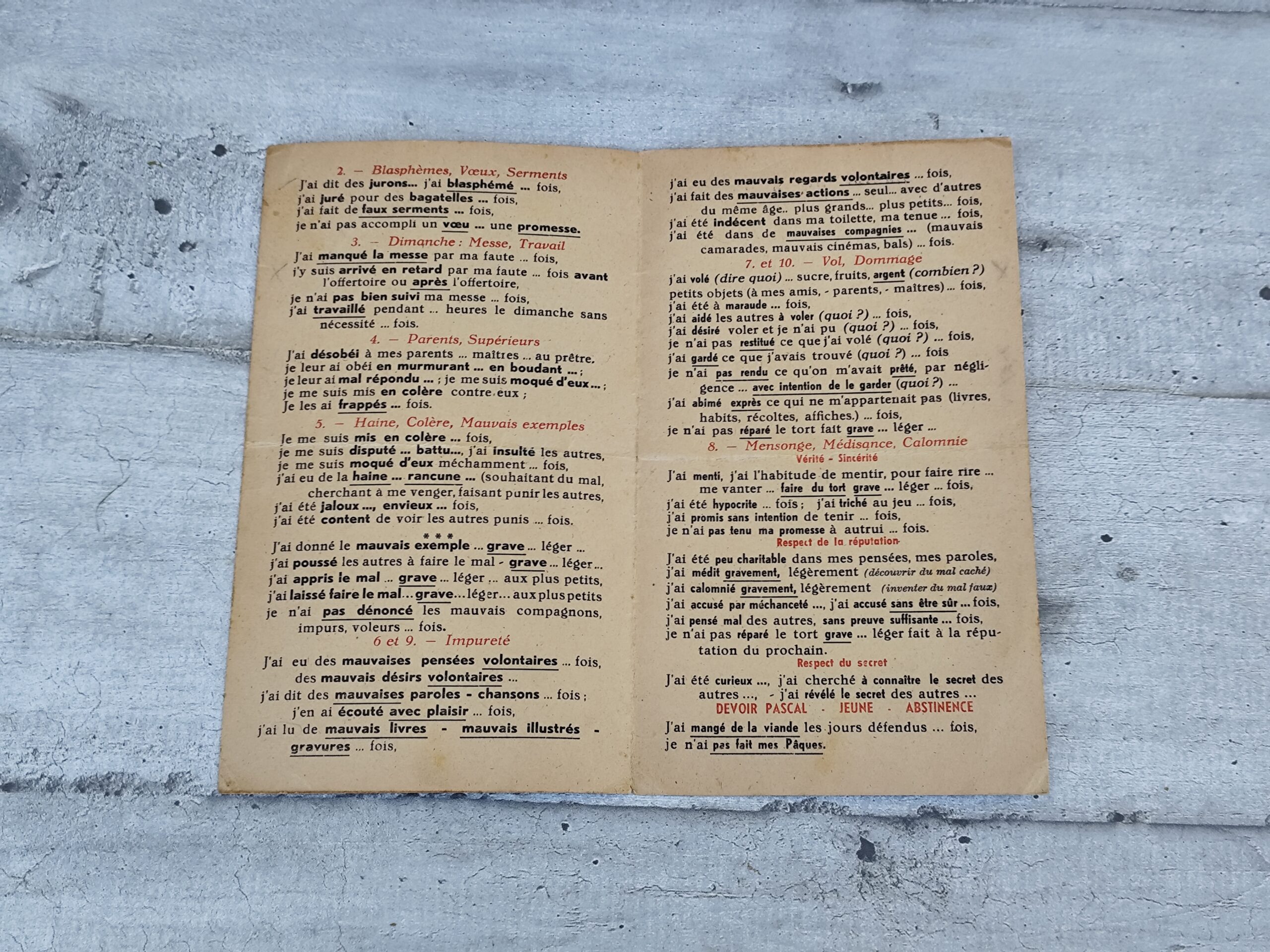 Livret spirituel ancien “Ma Confession” – Image 2